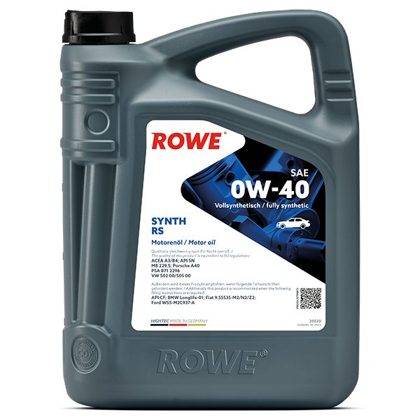 HIGHTEC SYNT RS SAE 0W-40 – 5L
